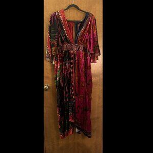Anthropologie NWT Farm Rio Velvet Jumpsuit